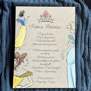 Disney Artissimo Canvas, I Am A Princess, 12 x 16